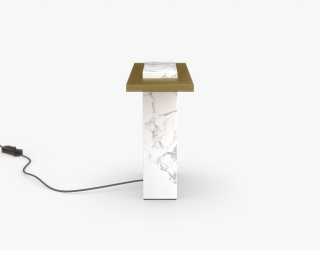 Russo Table Lamp - White Marble