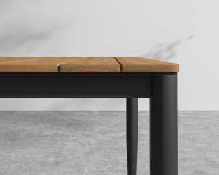 Spencer Outdoor Dining Table - Black Frame 