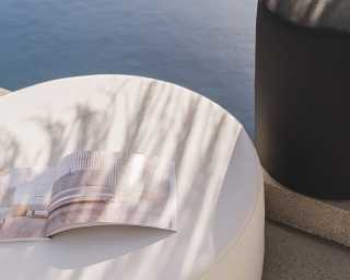 My Note Deco 064485 Outdoor Pouf Air Concept Gris/Taupe XXL 