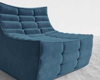 Tanner Armless - Plush Velvet - Cobalt Tanner Armless - Plush Velvet - Cobalt