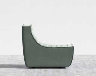 Tanner Armless - Plush Velvet - Moonstone