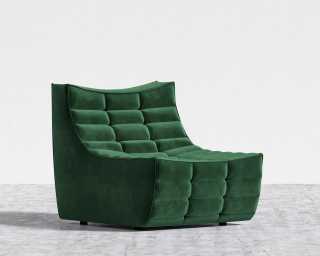 Tanner Armless - Plush Velvet - Moss