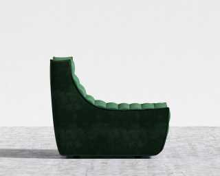 Tanner Armless - Plush Velvet - Moss