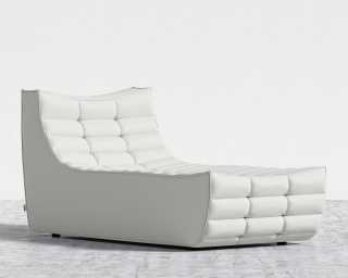 Tanner Chaise - Trento Microfiber Leather - Trento Eggshell Tanner Chaise - Trento Microfiber Leather - Trento Eggshell