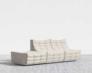 Tanner Open End Sofa - Venice Vegan Suede - Latte Tanner Open End Sofa - Venice Vegan Suede - Latte