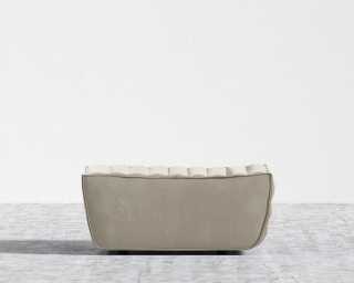 Tanner Ottoman - Signature Plush Velvet - Warm Taupe