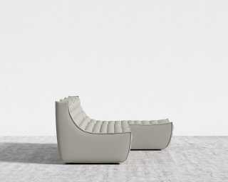 Tanner Sectional Sofa - Trento Microfiber Leather - Trento Taupe