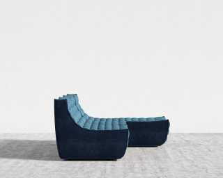 Tanner Sectional Sofa - Plush Velvet - Cobalt Tanner Sectional Sofa - Plush Velvet - Cobalt