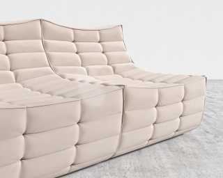 Tanner Sofa - Plush Velvet - Blush