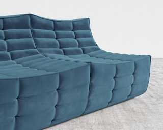 Tanner Sofa - Plush Velvet - Cobalt