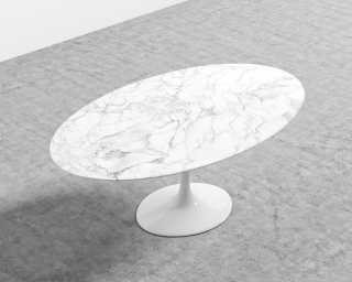 Tulip Table Oval Marble Reproduction Rove Concepts