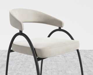 Uma Counter Stool - Plush Velvet - Latte Uma Counter Stool - Plush Velvet - Latte