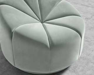 Vonn Lounge Chair - Plush Velvet - Moonstone