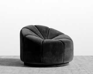 Vonn Lounge Chair - Plush Velvet - Black2022 Vonn Lounge Chair - Plush Velvet - Black2022
