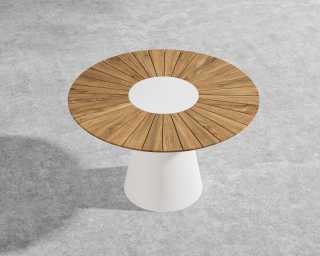 Winston Outdoor Dining Table - White