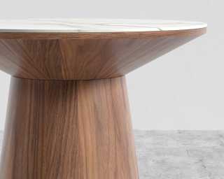 Winston Side Table - White Calacatta Ceramic Top Winston Side Table - White Calacatta Ceramic Top