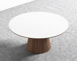 Winston Dining Table Round 48 Mid, 48 Round Pedestal Dining Table White