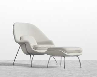Womb Chair and Ottoman - Modern Felt - Alesund Womb Chair and Ottoman - Modern Felt - Alesund