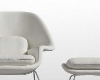 Womb Chair and Ottoman - Modern Felt - Alesund Womb Chair and Ottoman - Modern Felt - Alesund