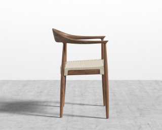 Round Chair Woven - Walnut