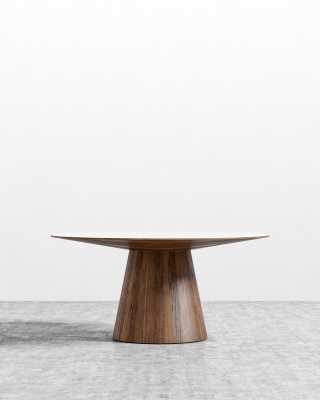 Winston Dining Table Round 48 Mid, Modern Round Dining Table 48