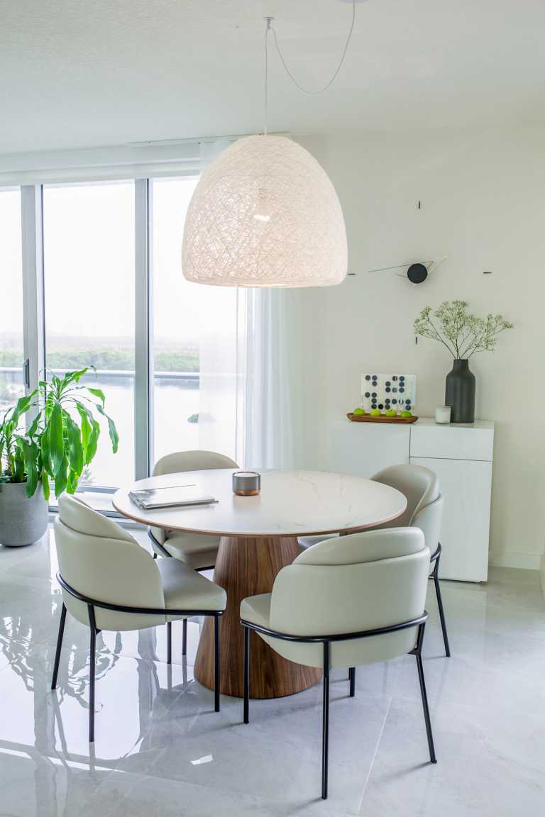 Winston Dining Table 47" European Ceramic Rove Concepts