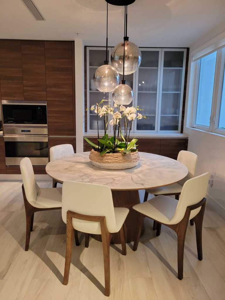 Winston Dining Table 60" European Ceramic Rove Concepts