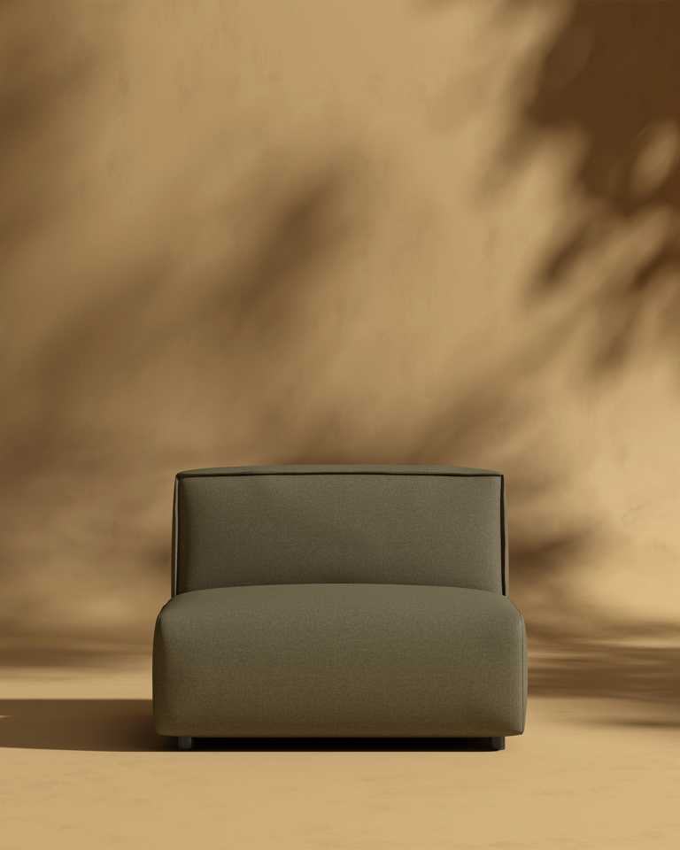 Arya Outdoor Armless Modular Seat