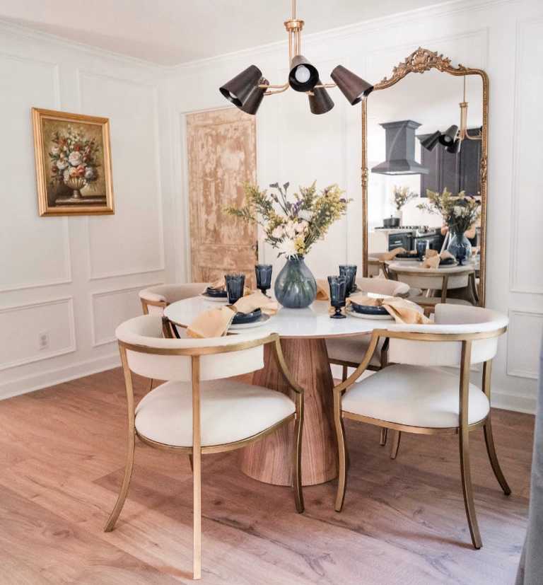 Winston Dining Table Round 48" Mid Century Modern