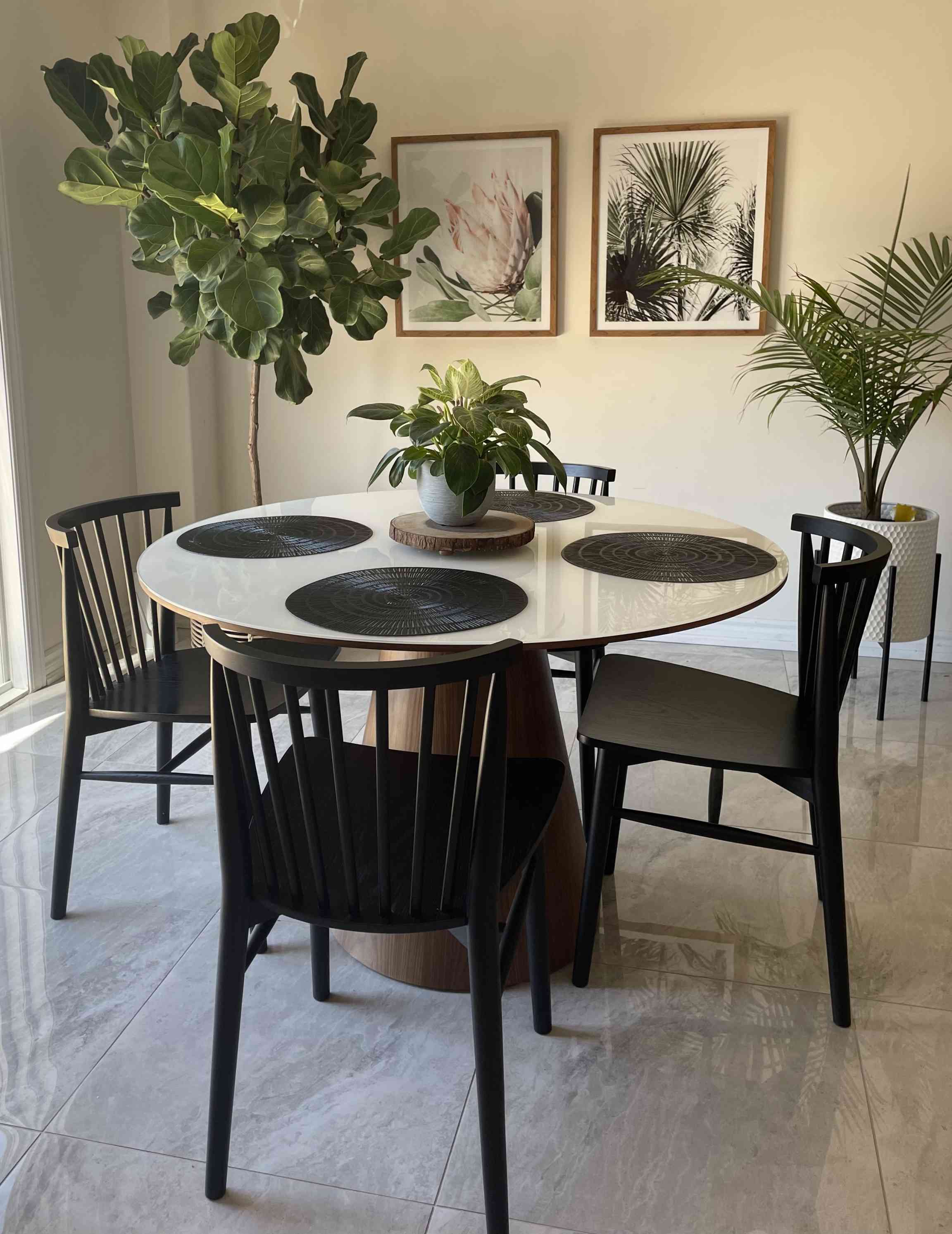 Winston Dining Table 47" European Ceramic Rove Concepts