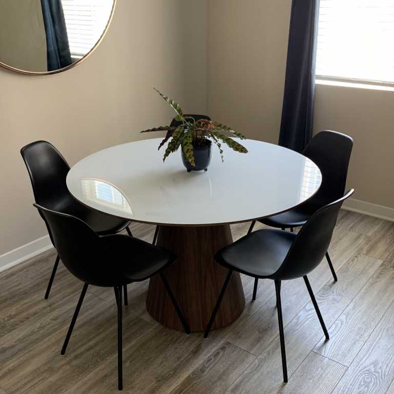 Winston Dining Table Round 48" Mid Century Modern