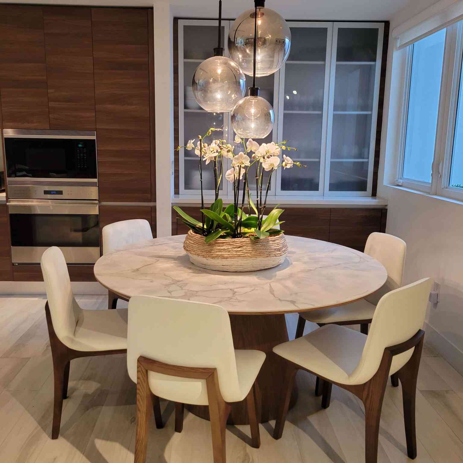 Winston Dining Table 60" European Ceramic Rove Concepts