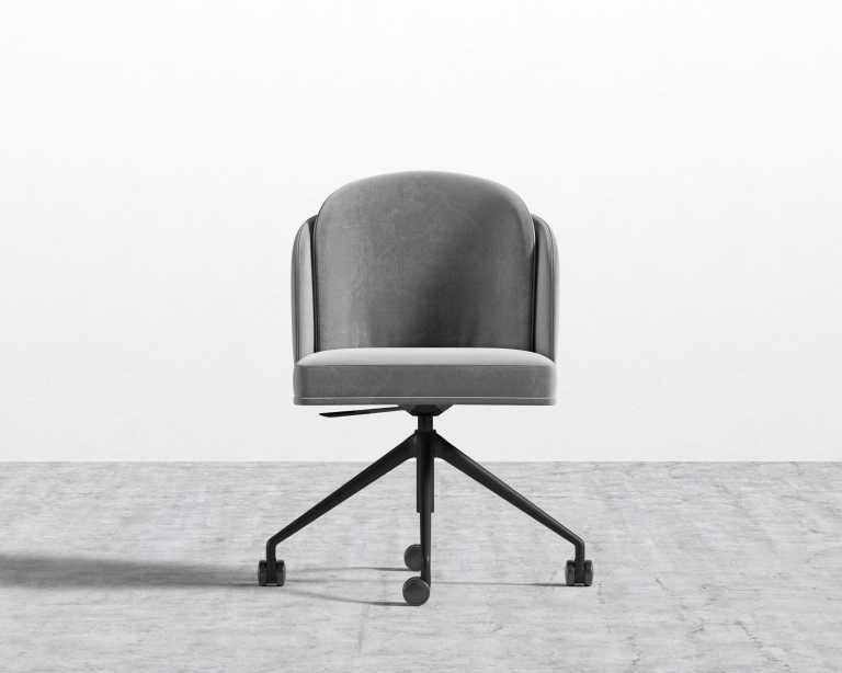 Angelo Office Chair - Plush Velvet - Glacier Grey Angelo Office Chair - Plush Velvet - Glacier Grey