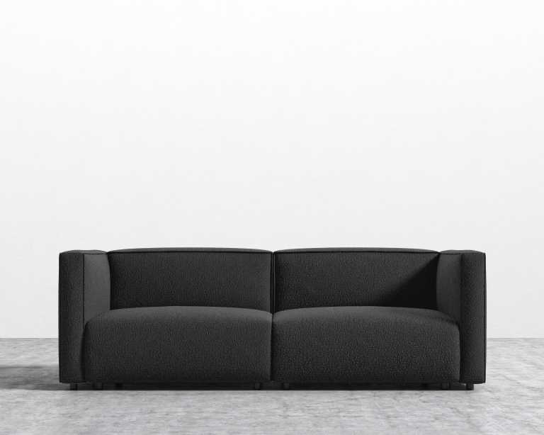 Arya Modular Loveseat - Chatou Boucle - Caviar