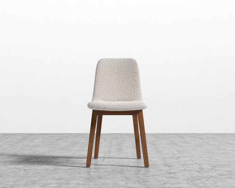 Aubrey Side Chair - Chatou Boucle - Pearl - Walnut Stain Aubrey Side Chair - Chatou Boucle - Pearl - Walnut Stain