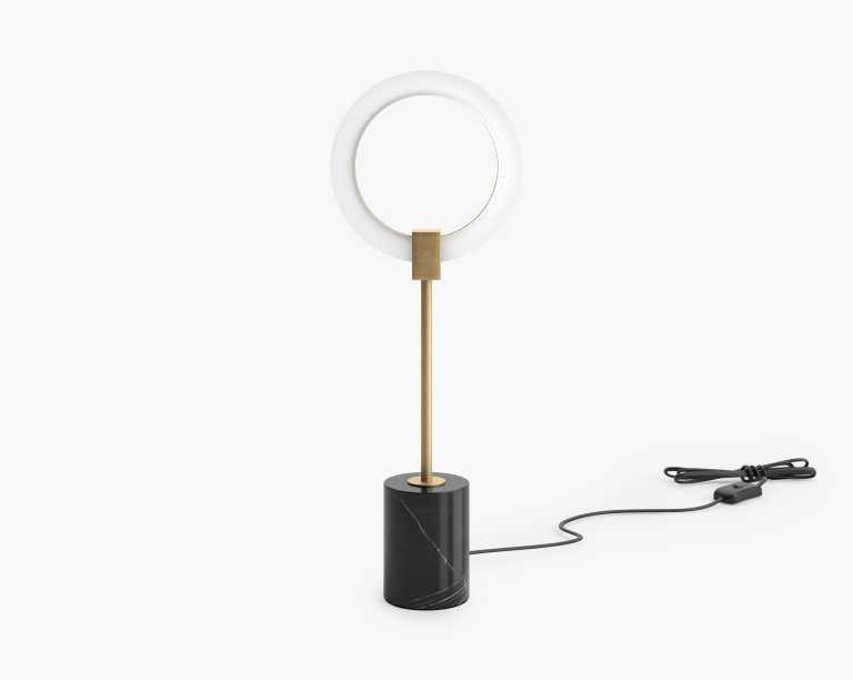 Aura Table Lamp - Black Marble  Aura Table Lamp - Black Marble