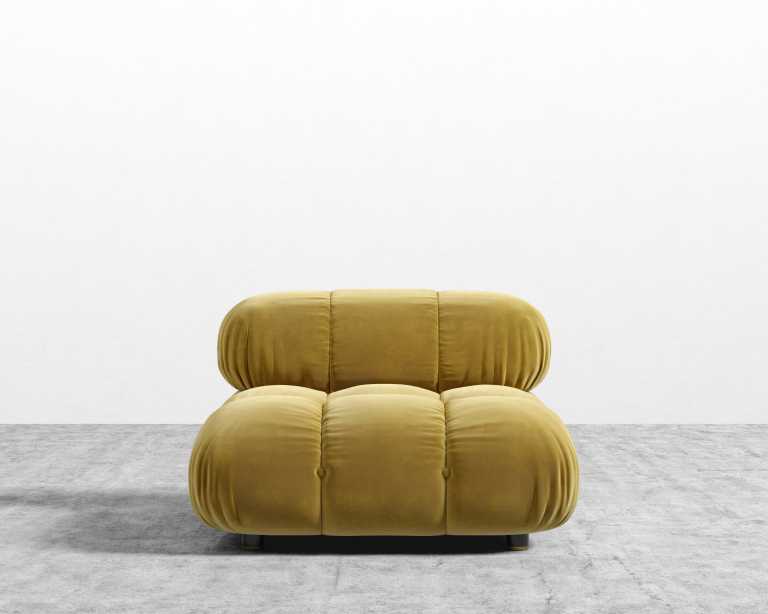 Belia Armless - Plush Velvet - Golden Beryl