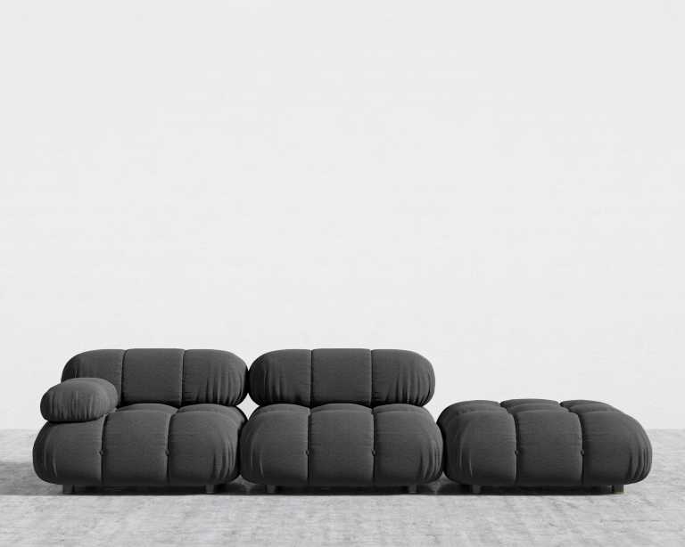 Belia Open End Sofa - Modern Felt - Stockholm