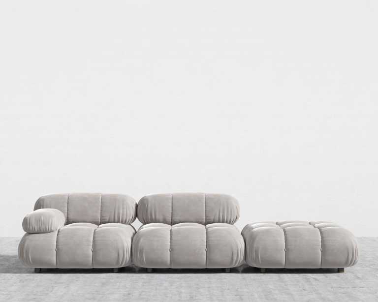 Belia Open End Sofa - Venice Vegan Suede - Chiffon Belia Open End Sofa - Venice Vegan Suede - Chiffon