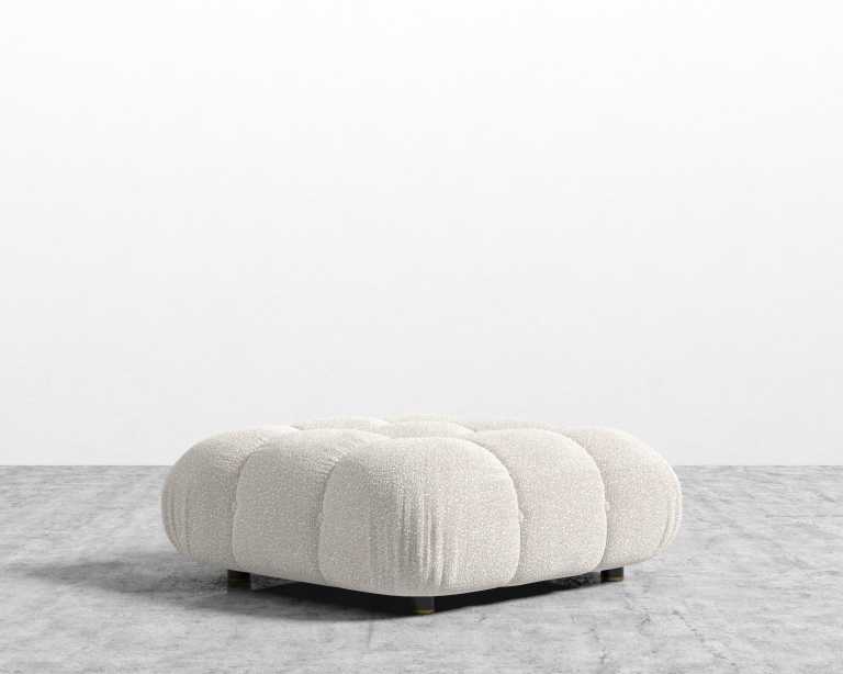 Belia Ottoman - Chatou Boucle - Pearl Belia Ottoman - Chatou Boucle - Pearl