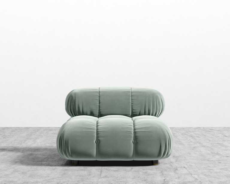 Belia Armless - Plush Velvet - Moonstone