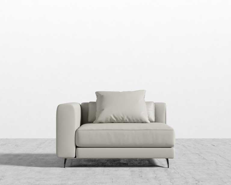 Berlin LHF Corner - Microfiber Leather - Trento Taupe