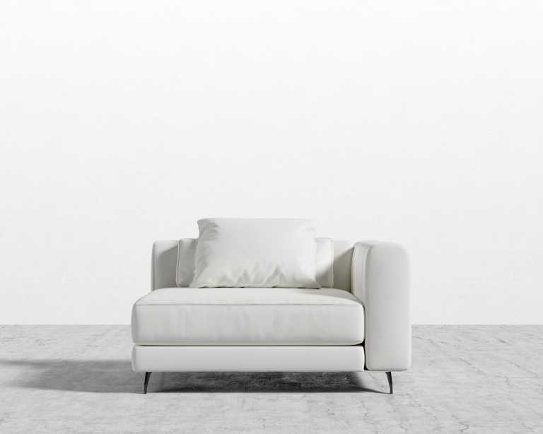 Berlin RHF Corner - Microfiber Leather - Trento Eggshell