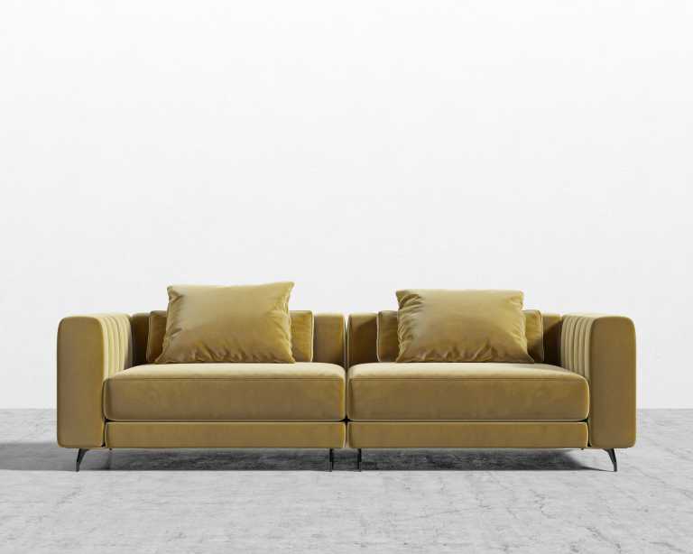 Berlin Sofa - Plush Velvet - Golden Beryl 2022