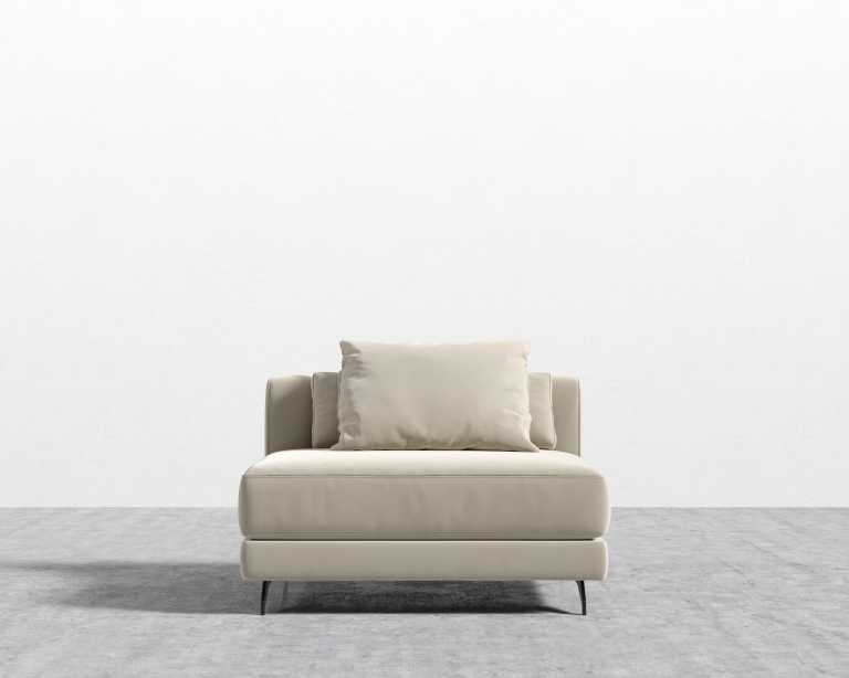 Berlin Armless - Signature Plush Velvet - Warm Taupe Berlin Armless - Signature Plush Velvet - Warm Taupe