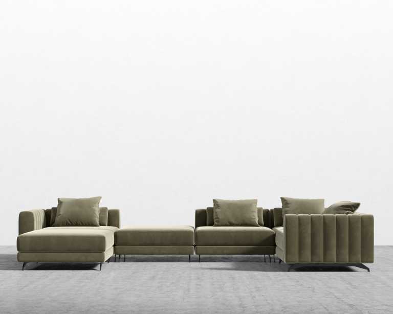 Berlin_Modular-Sectional_Plush-Velvet_Olive-Green