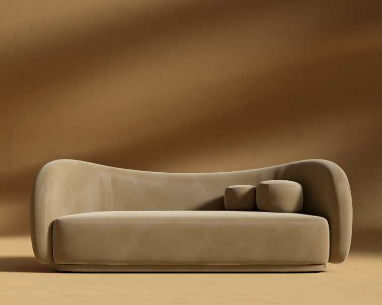 Diane Sofa - Plush Velvet - Dune Diane Sofa - Plush Velvet - Dune
