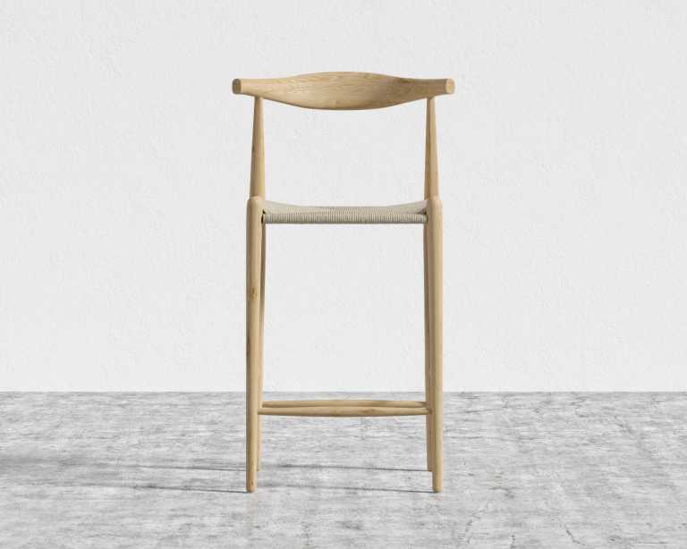 Elbow Counter Stool - Woven - Natural