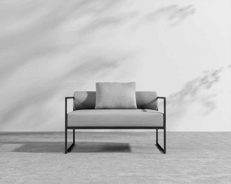 Everett Outdoor Armchair - Encino - Black