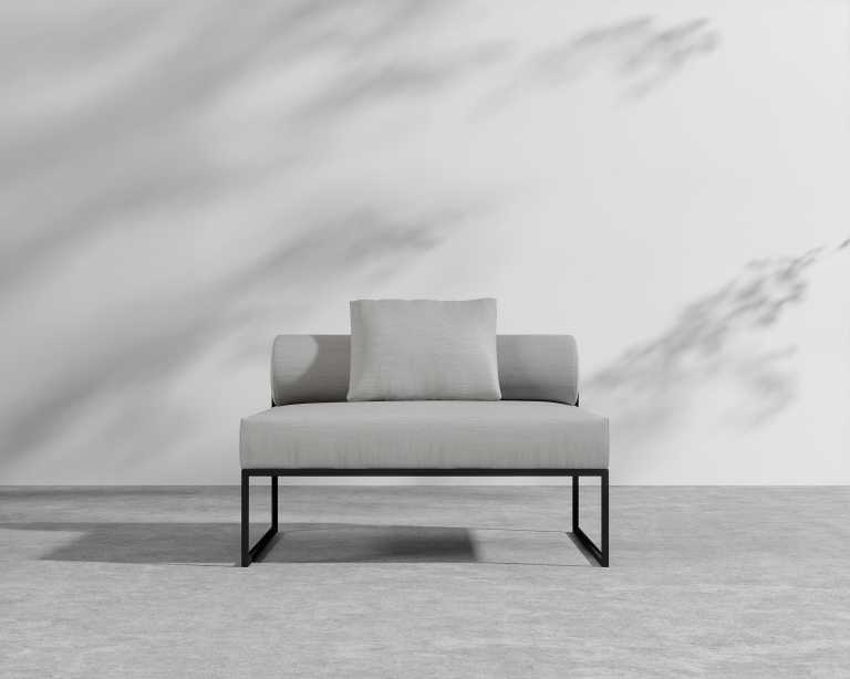 Everett Outdoor Armless - Encino - Black